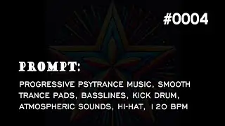 Progressive Psytrance Music, Smooth Trance Pads, Basslines, Kick Drum, Atmospheric Sounds, Hi-Hat