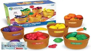 Learning Resources Farmer's Market Color Sorting Set Play Food for Kids Review