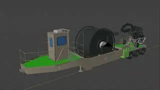 FS22 Lets model a coil tubing unit trailer #ModdingIsEasy