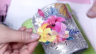 Мастер-класс по изготовлению стакана из эпоксидных страз #diy #rhinestonetumbler
