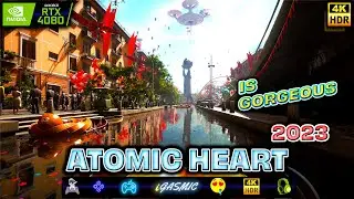 [ATOMIC HEART] RTX 4080 4K HDR- First 10 mins looks absolutely stunning!!! RAY TRACING Color Correct