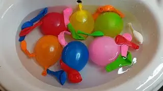 fun water balloons pop colourful learning #2