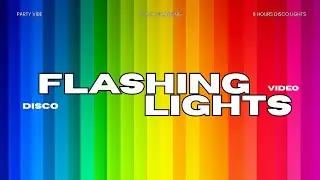 Party Flashing Lights Background | 8 Hours | No Music | No Copyright | RGB Flashing