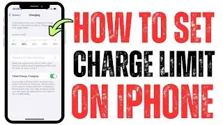 How To Set Charge Limit On iPhone Battery !