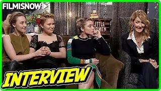 Saoirse Ronan, Florence Pugh, Eliza Scanlen and Laura Dern Interview for LITTLE WOMEN