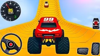 Monster Truck Extreme Ramps : Impossible 4x4 GT Driver Stunts - Android Gameplay 