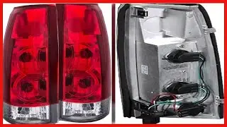AnzoUSA 211140 Cadillac/Chevrolet/GMC Red/Clear G5 Tail Light Assembly - (Sold in Pairs) - MOI Shop