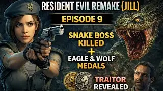 Resident Evil Remake (Jill) EP 9 &mdash; Snake Boss Defeated, Caves Explored, and Traitor Revealed