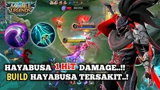 HAYABUSA 1 HIT BEST BUILD DAMAGE TERSAKIT, GAMEPLAY HAYABUSA MLBB