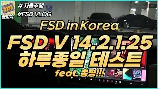 테슬라 FSD V14.2.1.25 최신버전 하루종일 타기 feat. 테스트 총평!