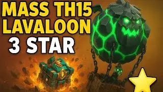 MASS TH15 LAVALOON ATTACK = WOW!!! Best TH15 Attack Strategy (Clash of Clans)