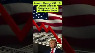 Trump Shrugs Off U.S. Dollar Slide as Currency Nears Multi-Year Lows #shorts