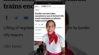 Canadian trains + airplanes no longer require masks - Flight attendants now lipread drink orders 😂