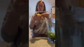 Turning carrot tops into dog treats to prevent food waste!