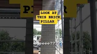 🇳🇿🧱LOOK AT THIS BRICK PILLAR Satisfying bricklaying #construction #subscribe #shorts #short #work