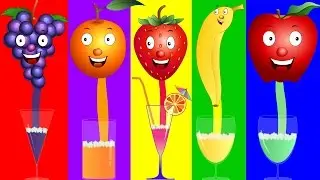 Five Little Fruits | Nursery Rhymes