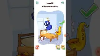 Alphabet DOP:Delete Puzzle!Game level 6 ! ios android walkthrough Sulotion