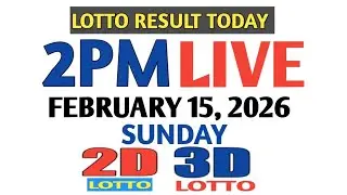 2pm Lotto Result Today Sunday pcso 2d 3d swertres ez2 February 15 2026 live