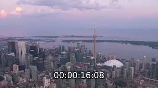 Fernmeldeturm und Fernsehturm in Toronto in Ontario, Kanada