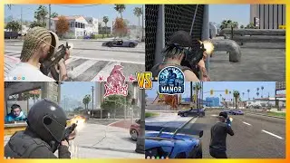Besties vs Manor At Davis Ave (Multi POVs) | NoPixel 4.0 GTA RP