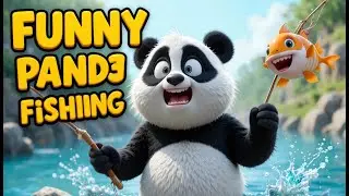 Panda Gya Machli Pkrny | Hindi Rhyme & Poem For Kids | Cartoon