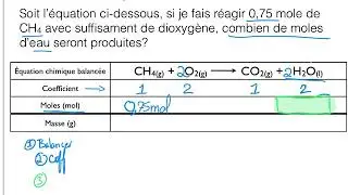Exemple SIMPLE stoechiométrie
