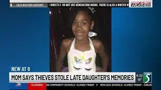 Mom says thieves stole late daughter's memorabilia