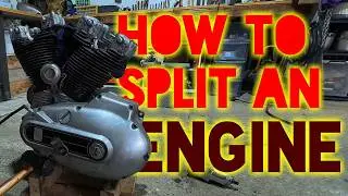 HOW to SPLIT Engine of 1979 Ironhead Sportster