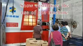 Today we took customer to former customer&rsquo;s foundry to see the use of our flaskless molding machine.
