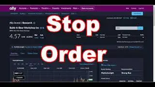 Ally Invest Stock Market Orders Explained |Market Order| Limit Order | Stop Order| Stop Limit Order