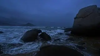 Fall Into Sleep Instantly - Ocean Waves Sounds in Peaceful Night, Deep Sleep at Cannon Beach