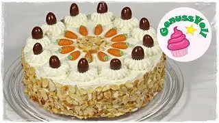 Der Star auf Eurer Osterfeier! - fruchtig frische APFEL-MÖHREN-TORTE | Karottentorte | Rüblitorte