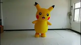 Cute japan cartoon character pikachu mascot costumes/used pikachu costume