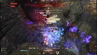 ESO HUGE ZERG BOMB ON SCROLL FARM NECROM MAGICKA NIGHTBLADE BOMB BUILD