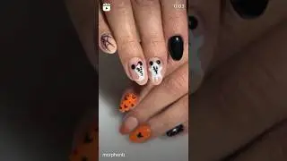Perfect Halloween Disney Nail Inspo✨ #shortvideo #nailart
