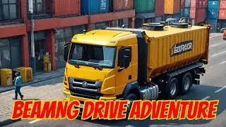 BeamNG drive | Deliver a Container of Engine to the Auto shop #deepgor