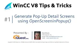 Совет 1 по WinCC V8: создание всплывающего экрана *без* окна изображения!! 😱🤓 😎 Изучите программи...