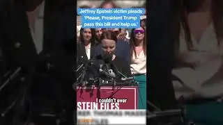 Jeffrey Epstein victim pleads, 'Please, President Trump pass this bill and help us.'