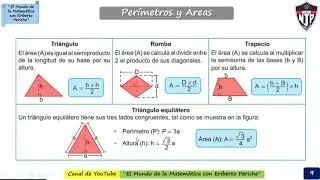 GEOMETRÍA: PERÍMETROS Y ÁREAS PARA 6TO GRADO DE PRIMARIA