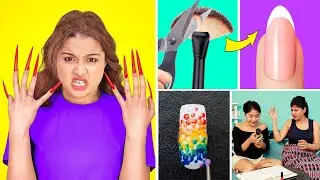 Brilliant & Crazy NAIL Hacks Every Girl Should Know | Amazing NAIL Hacks