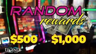 Legends Casino Hotel's Monday Random Rewards