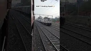 WAP 7 POWERFUL HONKING SOUND CROSSING GT EXPRESS #trending #shorts #shortsvideo #ytshorts #viral