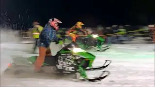 Snowmobile Hill Drags Snow Ridge Ski Resort 1-5-19