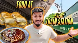 Trying FOOD at EVERY TRAIN STATION 🇵🇰 !! | Train Kitchen & Business Class !