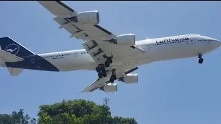 LH456 - Landing at LAX (D-ABYC/B747-8)