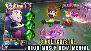 CECILION BIKIN 3 HOLI CRYSTAL😱 ! CUKUP SEKALI TAMPAR MUSUH LANGSUNG TEPAR! MOBILE LEGENDS