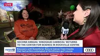 The Center for Science's Dinosaur Carnival Featured on News 12 Long Island