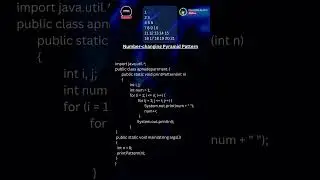 Java Number changing Pyramid Pattern || @apnadepartment  || Java patterns questions