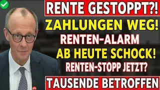 ⚠️ Renten-ALARM JETZT | Ab heute gestrichen | Diese Rentner sind betroffen