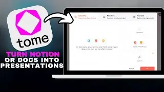 How to Turn Notion or Docs Content into Presentations with Tome in SECONDS!
